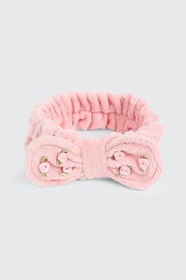 Ardene Rose Spa Headband in Light Pink