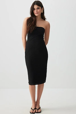 Ardene Lace Patchwork Tube Dress in | Size | Polyester/Nylon/Elastane