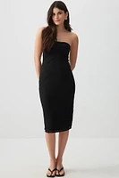 Ardene Lace Patchwork Tube Dress in | Size | Polyester/Nylon/Elastane