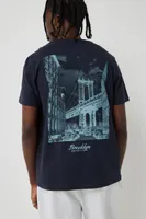 Ardene Man New York Boroughs Graphic Tee For Men in Dark Blue | Size | 100% Cotton