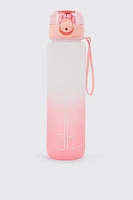 Ardene 1L Ombre Water Bottle in Light Pink