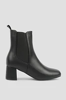 Ardene Block Heel Chelsea Boots in | Size | Faux Leather | Eco-Conscious