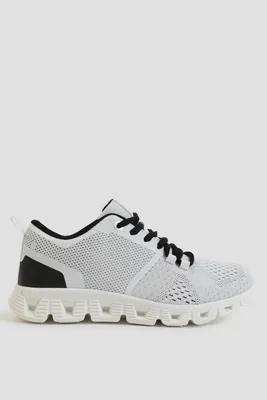 Ardene Lightweight Mesh Sneakers in White | Size