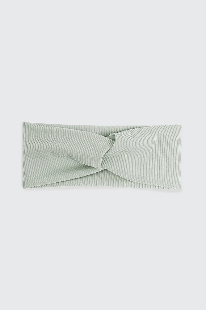 Ardene Twist Headwrap in Light Green | Polyester