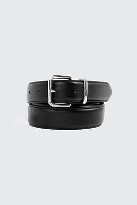 Ardene Square Buckle Belt in Silver | Size | Faux Leather