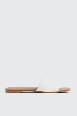 Ardene Puffy Strap Sandals in | Size | Faux Leather | Eco-Conscious