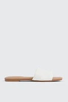 Ardene Puffy Strap Sandals in | Size | Faux Leather | Eco-Conscious