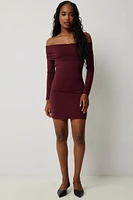 Ardene Contour Off The Shoulder Mini Dress in | Size | Elastane/Polyamide