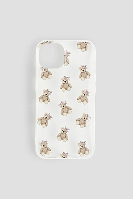 Ardene Teddy Bear iPhone 13/14 case in Brown