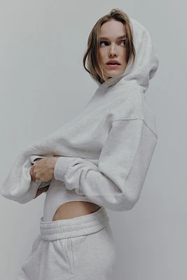 Ardene MADESOFT Fleece Hoodie in Fog Grey | Size | Polyester/Cotton | Eco-Conscious