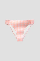 Ardene Kids Gingham Swim Bottom in Orange | Size | Polyester/Nylon/Elastane | Microfiber