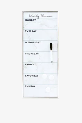 Ardene Dry-Erase Weekly Planner in White