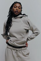 Ardene MADESOFT Fleece Hoodie in Pebble Taupe | Size | Polyester/Cotton | Eco-Conscious