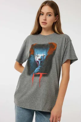 Ardene IT Tee in Grey | Size | Polyester/Cotton
