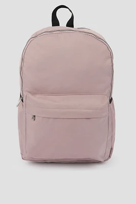 Ardene Canvas Backpack in Light Pink | Polyester | Eco-Conscious