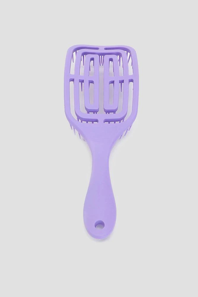 Ardene Purple Openwork Paddle Brush in Lilac