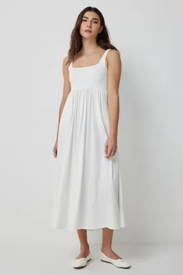 Ardene Super Soft Tank Dress in White | Size | Polyester/Spandex