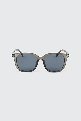 Ardene Square Sunglasses in Dark Grey