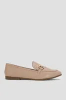 Ardene Horsebit Loafers in Beige | Size 6