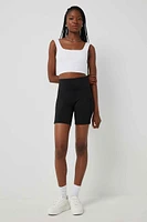 Ardene Performance Biker Shorts in Black | Size | Polyester/Spandex