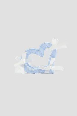 Ardene Heart Hair Claw with Bows in Light Blue