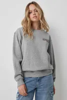 Ardene Graphic Crew Neck Sweatshirt in | Size | Polyester/Cotton | Fleece-Lined