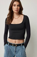 Ardene Contour Long Sleeve T-Shirt in | Size | Elastane/Polyamide