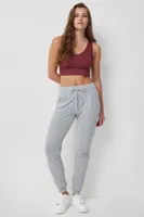 Ardene Light Knit Sweatpants in Light Grey | Size | Polyester/Spandex