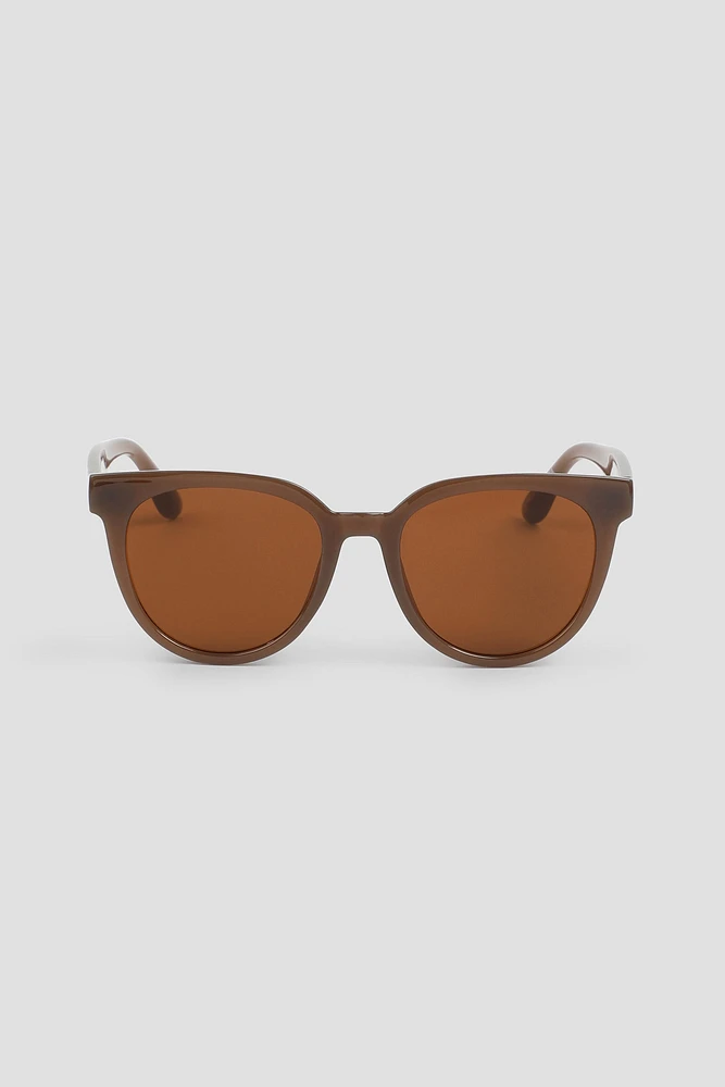 Ardene Round Sunglasses in Brown