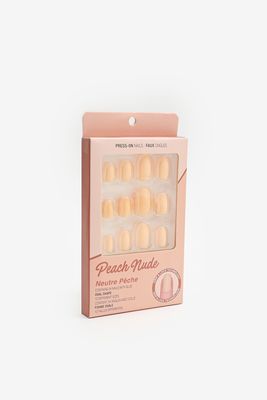 Ardene Pack of Peach Nude Fake Nails in Beige