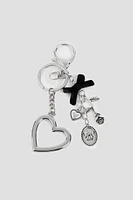 Ardene Kids Multi Charm Keychain in Silver