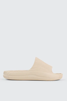 Ardene Textured Slides in Beige | Size