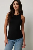 Ardene Basic Super Soft High Neck Tank in | Size | Polyester/Elastane | Eco-Conscious