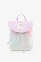 Ardene Initial C Backpack in Lilac | Faux Leather