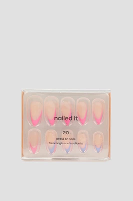 Ardene Colorful Tip Fake Nails