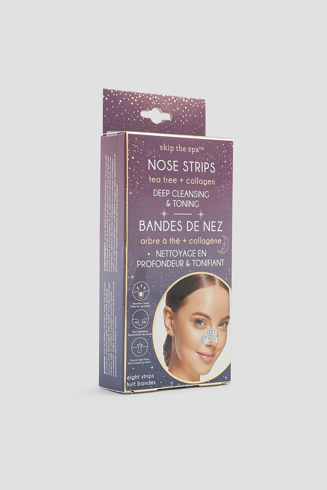 Ardene Tea Tree & Collagen Nose Strips in White