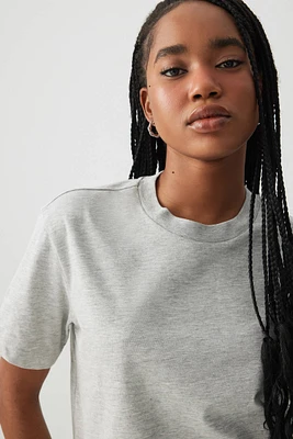 Ardene Boxy Crew Neck T-Shirt in | Size | Polyester/Cotton