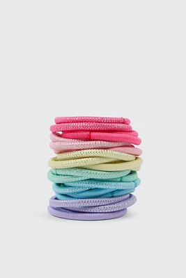 Ardene Kids 24-Pack Colorful Hair Ties