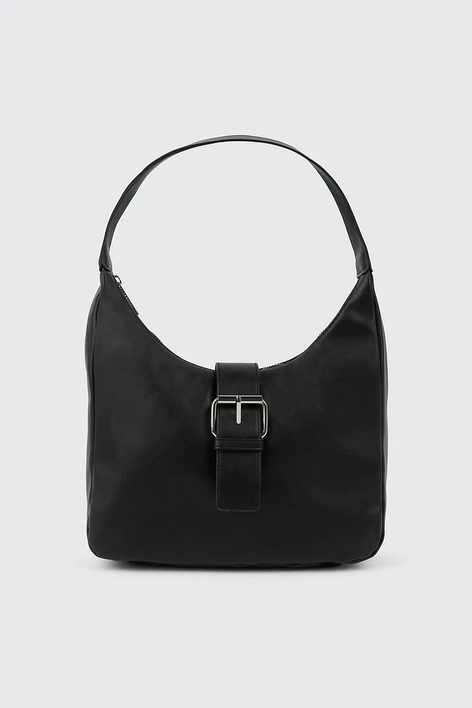 Ardene Shoulder Bag with Buckle in | 100% Recycled Polyester | Eco-Conscious