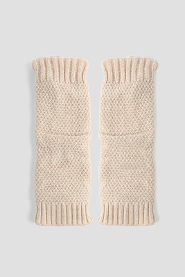 Ardene Knit Leg Warmers in Light Pink | Polyester