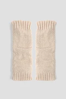 Ardene Knit Leg Warmers in Light Pink | Polyester