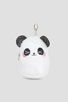 Ardene Kids Plush Panda Coin Purse in White