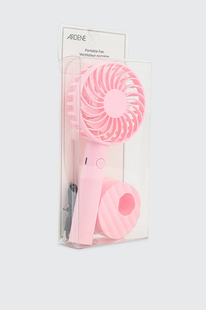 Ardene Portable Fan in Medium Pink