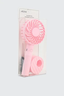 Ardene Portable Fan in Medium Pink