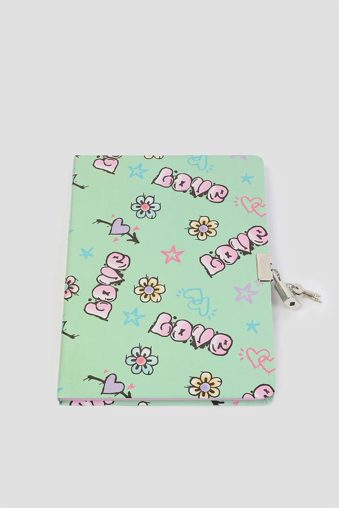 Ardene Kids Love Diary with Lock