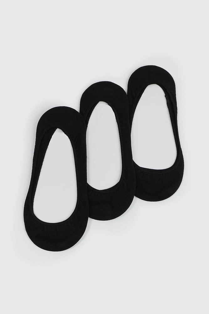 Ardene 3-Pack Low Cut Shoe Liners in | Polyester/Spandex