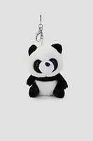 Ardene Plush Panda Keychain in Black