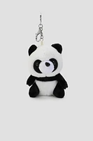 Ardene Kids Plush Panda Keychain in Black