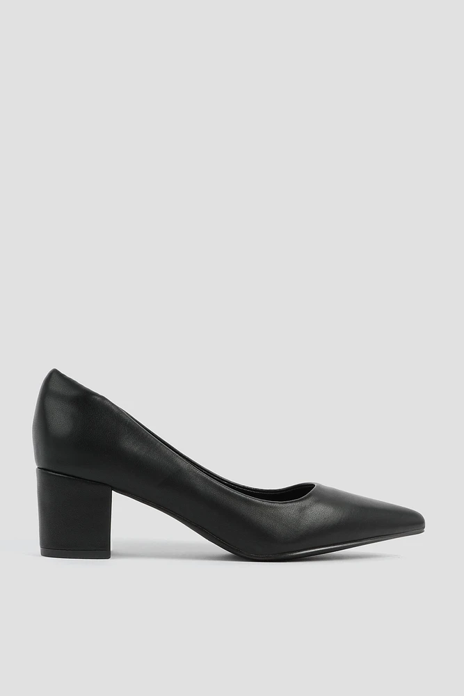 Ardene Black Block Heel Pumps | Size | Eco-Conscious