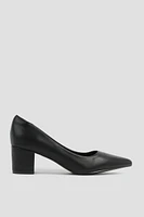 Ardene Black Block Heel Pumps | Size | Eco-Conscious